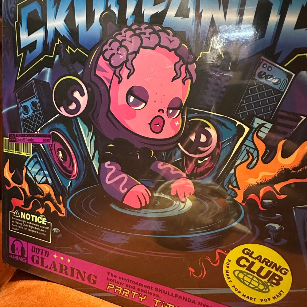 Skullpanda DJ Action Figure - Pink and Black